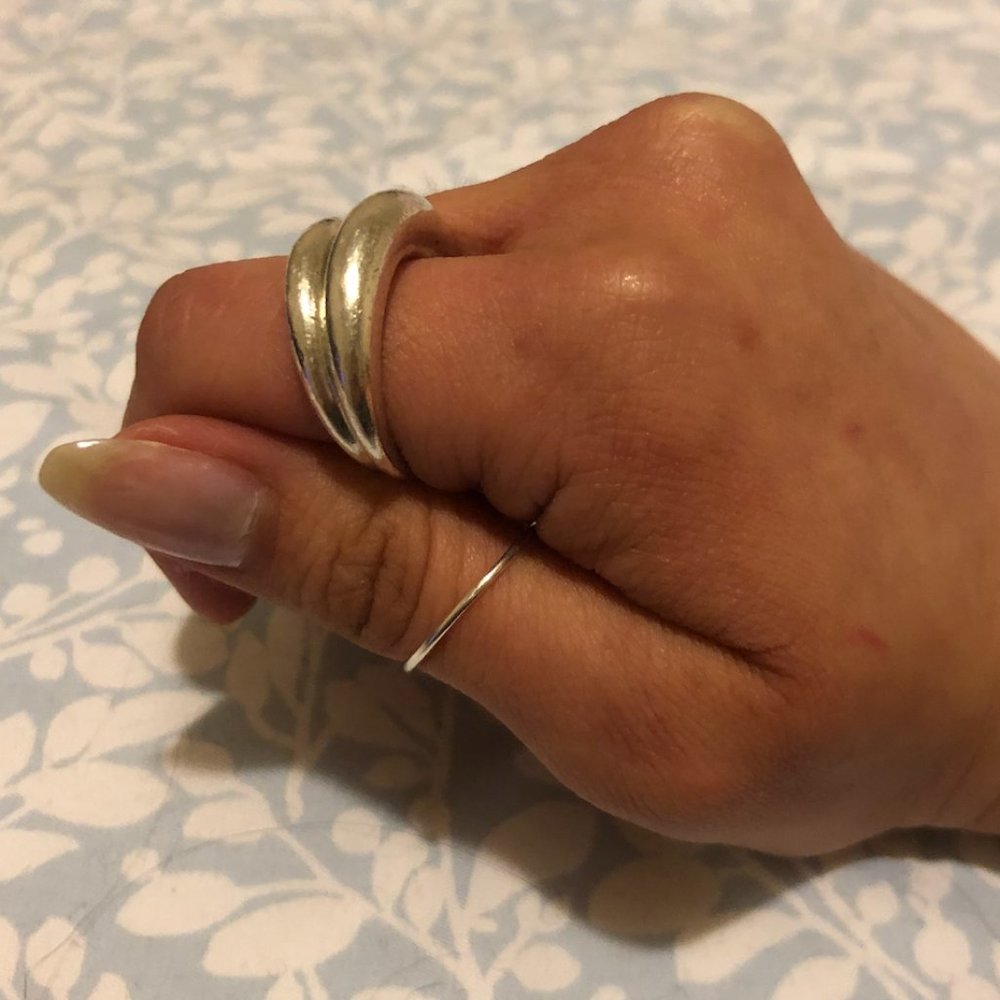 All Blues official thick and thin snake ring